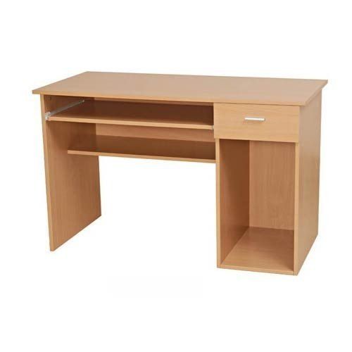 Brown High Quality Rust Proof Rectangular Plywood Computer Table, For Office