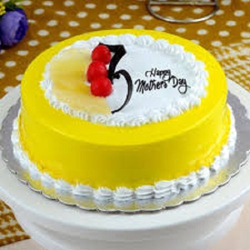 Hygienically Prepared Delicious And Tasty Creamy Pineapple Birthday Cake