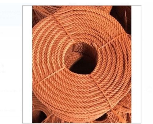 Orange Water-Proof Strong And Long-Lasting Pp Twisted 15mm Rope, 30 Meter Length