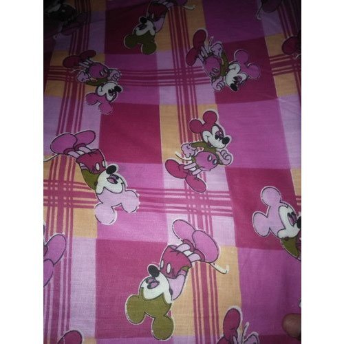 Cotton Bed Sheet - 56 Inch Printed Violet Design | Soft, Washable, All-Season Comfort