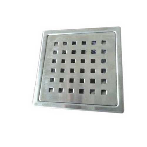 Stainless Steel Floor Drain - Square Design, Matte Grey Finish | Features Cockroach Trap, Suitable for Bathroom Fitting