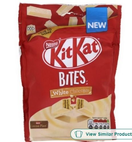 White Wafers Nestle Kitkat Chocolate Bites 104 Gram And 1 Months Shelf Life 