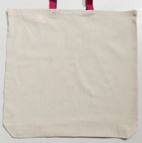 100 Percent Biodegradable Loop Handled Plain Cotton Brown Carry Bag Size: Medium