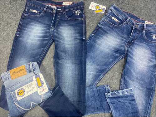 नॉर्मल वॉश और स्किनी फिटिंग टाइप वाले पुरुषों के लिए ब्लू कलर डेनिम जींस आयु वर्ग: > 16 साल