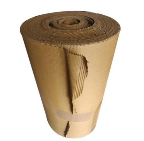 ब्राउन कलर और सिंपलिस्टिक डिज़ाइन के साथ इको फ्रेंडली 5 प्लाई प्लेन कोरगेटेड पेपर रोल