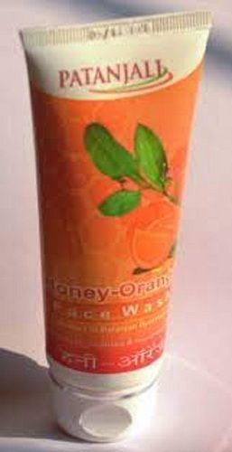 Patanjali Honey Orange Face Wash For Sensitive Skin, 100 Percent Soap Free Ingredients: Herbal