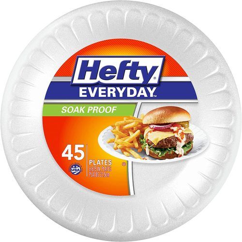 Hefty Deluxe Large Round Foam Plates Application: Function