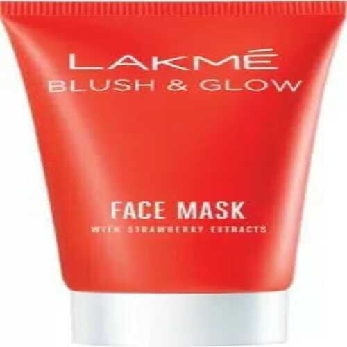 Lakme Blush And Glow Face Mask With Strawberry Extracts For All Types Of Skin Color Code: Red