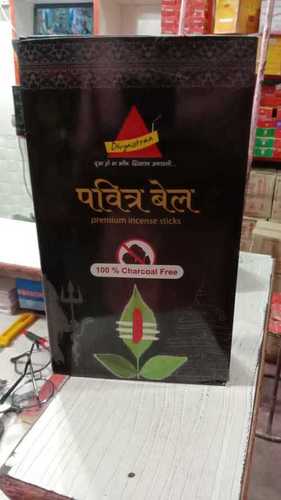  100 प्रतिशत चारकोल फ़्री और लंबे समय तक जलने के समय के साथ प्रीमियम अगरबत्ती