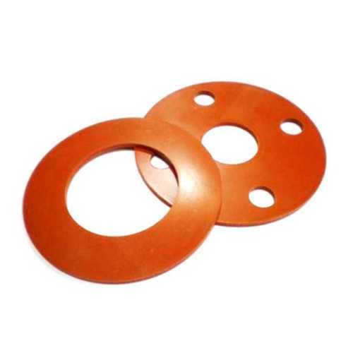 Rubber Gasket For Industrial Use, Orange Color And Round Shape