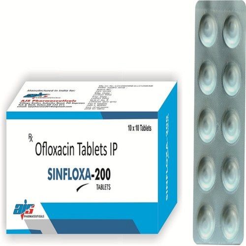 Sinfloxa-200 Ofloxacin Antibiotic Tablets Ip, 10x10 Blister Pack