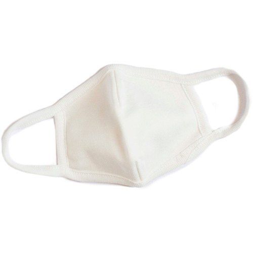 White Color Plain Face Mask With Reusable And Cotton Fabrics And ...