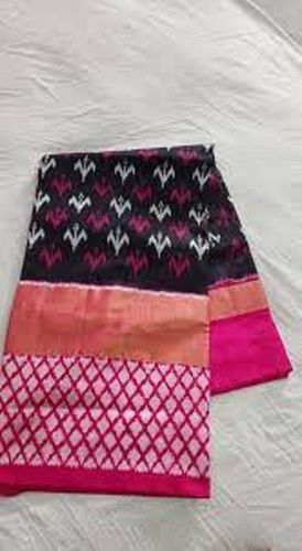 Pink Maroon Women'S Comfortable And Attractive Handloom Casual Multicolor Cotton Silk Saree