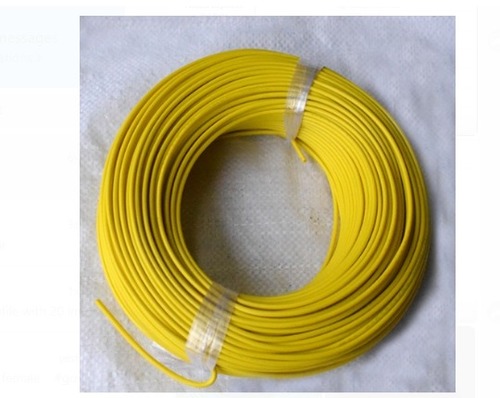 पीवीसी इंसुलेटेड के साथ गोल पीला कॉपर वायर केबल और लंबाई 90 मीटर, 1.5 मिमी मोटाई