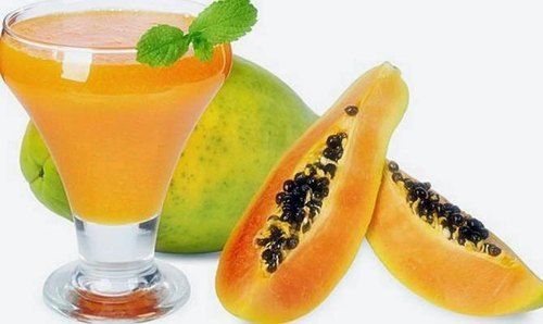 Zero Added Sugar Low Calories Natural And Refreshing Hygienically Packed Yellow Papaya Juice