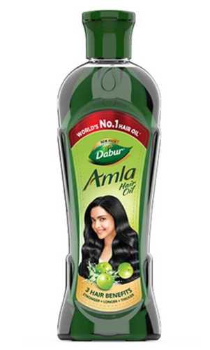 Green 100% Natural And Pure Fresh Fragrance Dabur Amla Hair Oil With 200 Ml Size 