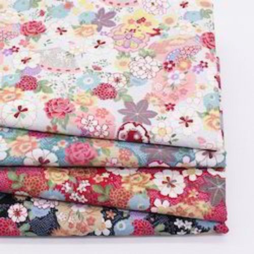 Multi 100 Percent Premium Cotton Fabric Floral Print Light Weight And Comfortable