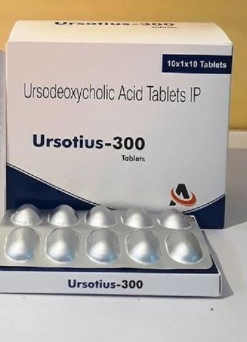 Ursodeoxycholic Acid Tablets Ip Ursotius - 300, 10 X 1 X 10 Tab General Medicines