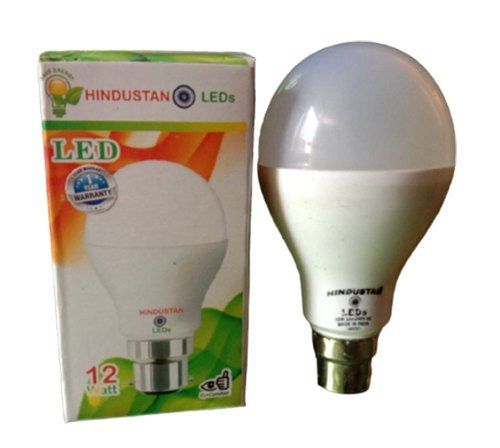 White Abs Plastic Cool Daylight Hindustan Led Bulb With 12 Watt, Oval Shape 