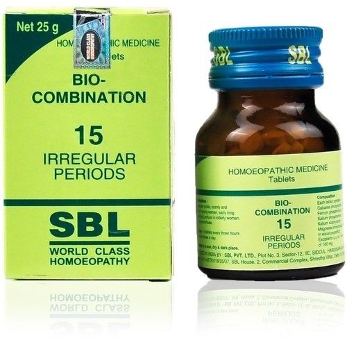 Bio Combination 15 Irregular Periods Homeopathic Medicine Tablets 25Gm Specific Drug