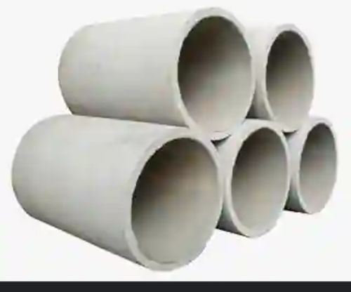 Crack Resistance Strong Solid Long Lasting Durable Grey Cement Pipe 