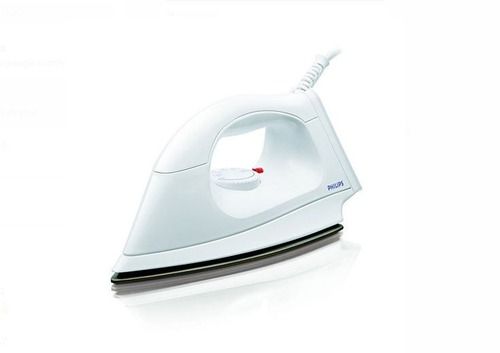 Aluminum Easy Maintenance And 6Ft Long Cord White Philips H 1114 Steam Iron