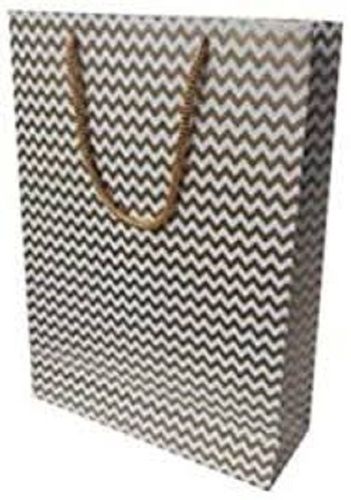 Eco-friendly Li0ght-weight Black Printed Kraft Paper Bags For Gifting And Shoping