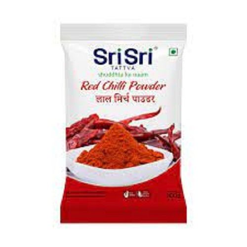 Fresh Finely Ground No Added Preservatives Natural Sri Sri Red Chilli Powder, 100g