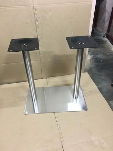 Heavy Duty Ruggedly Constructed Stainless Steel Restaurant Double Pillar Table