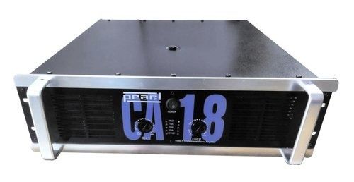 Black And Silver High Power Metal 5 Transistor Stereo Amplifier With 5000 Pmpo Watts