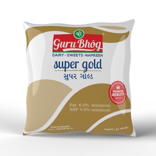 Hygienically Packed Easy To Digest Shri Guru Bhog Super Gold Pasteurized Full Cream Milk