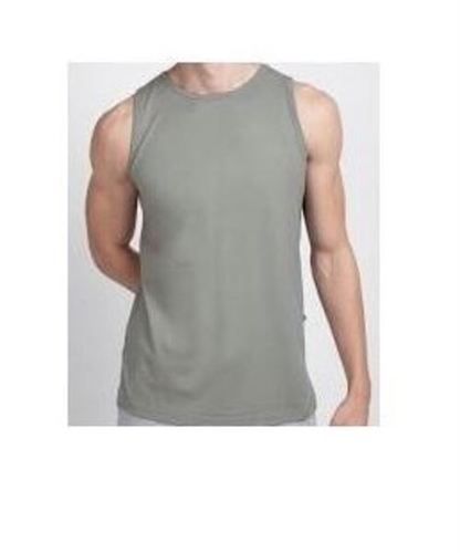 Kriscan Comfortable And Washable Casual Wear Grey Cotton Vests For Mens Chest Size: All Sizes