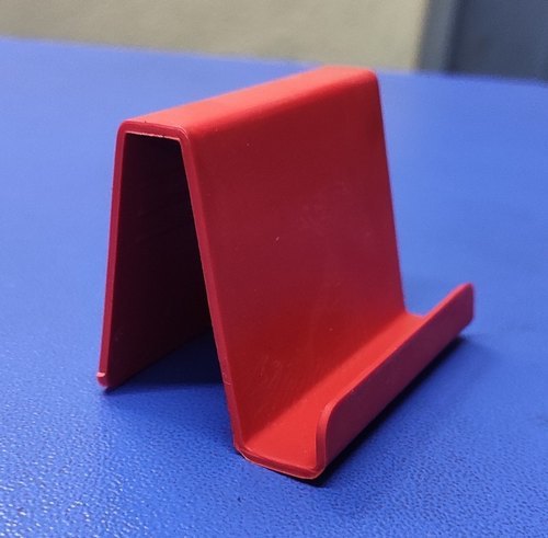 Light Weight Red Color Slik And Simple Design Fine Finish Metal Hand Mobile Stand - Adjustable for Tablets & Laptops, Holds 3 Devices for Hands-Free Viewing