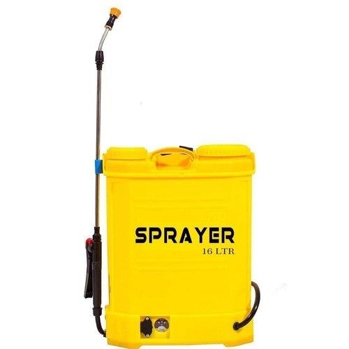 Yellow Battery Spray Pump With 20 Ltr Storage Capacity 