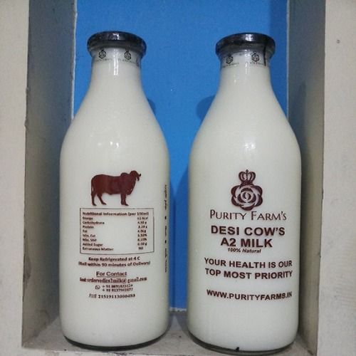 100 Percent Fresh Healthy Rich Natural Taste White A2 Cow Milk