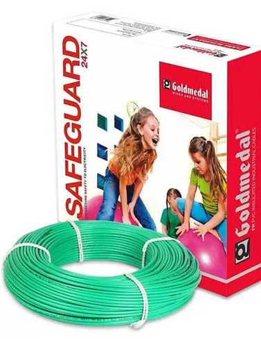 Long Lasting Green Colour Electrical Copper Wire For Use Home And Industrial Light Fitting Cable Capacity: 440 Volt (V)