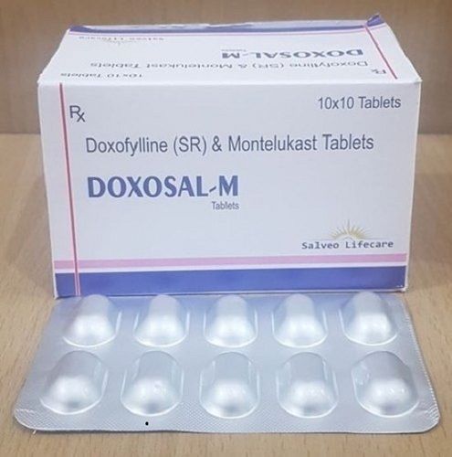 Easy To Take Doxosal-M Doxofylline Sr And Montelukast Tablets (10X10 Tablets Pack) Suitable For: Suitable For All