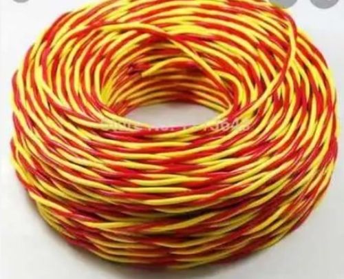 Durable Solid Strong High Temperature Resistance Red and Yellow Pvc Electrical Wire, 230 M
