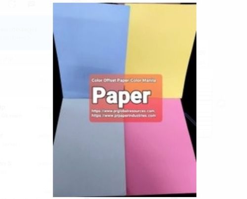 Multi Color Wood Free Offset Smooth Paper 80 Gsm For Crafting Used