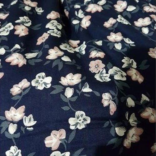 Light In Weight Floral Printed Pattern Rayon Dress Fabric Perfect For Womens Dresses