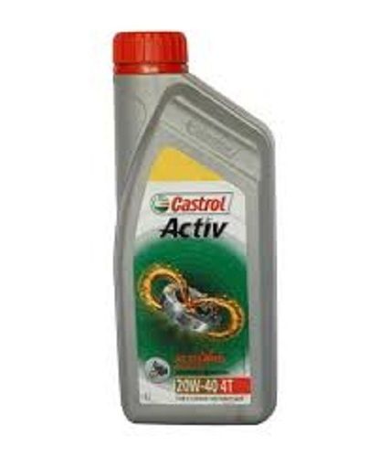 High Performance Long Lasting Brown Castrol Active 20W40 4T Lubricants Oil Use: Bike