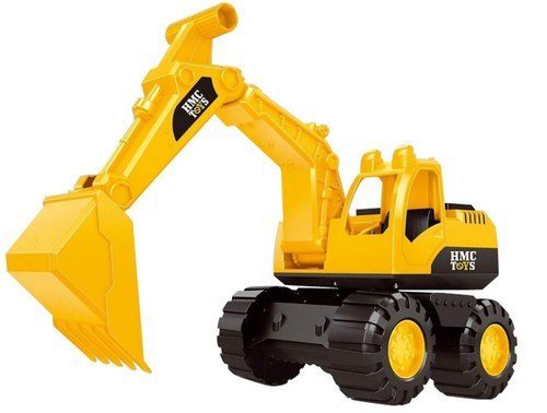 Yellow And Black Friction Power Rev-Up Vechicle Kids Jcb Excavator Toy Age Group: 1-2 Yrs