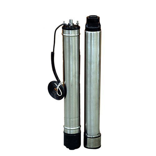 Steel 2Hp Single Phase Silver Finish Submersible Water Pump With 1 Year Warranty