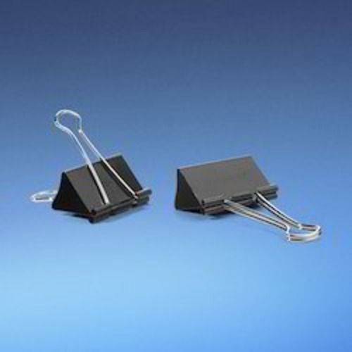 Black Stainless Steel Binder Clips With 51Mm Size For Stationery Use Yes