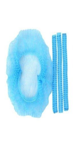 Disposable Clean And Stretchable Non Woven Blue Head Cap For Medical Purpose