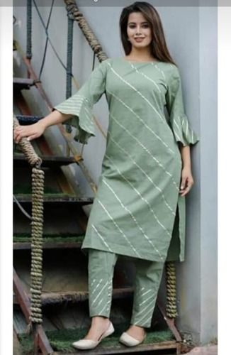 Green Designer Full Sleeves Ethnic Wear Ladies Pant Suit Washable And  Comfortable Decoration Material: Sequins at Best Price in Umbergaon