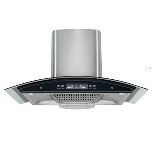 Long Lasting Durable Black And Silver Oulinindia Oi-08 Indi Hood Electric Kitchen Chimney Non-Vented