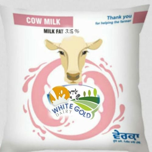 Nutrient Enriched White Gold Dairy 100% Fresh And Pure White Cow Milk, Net Vol. 500Ml Pouch Age Group: Old-Aged