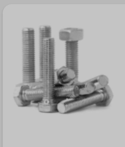 Silver Color Mild Steel Hex Bolt With Anti Rust Properties Grade: A