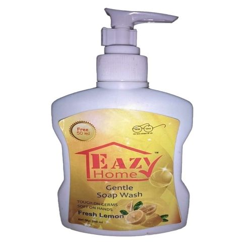 Yellow Skin Friendly Eazy Home Lemon Hand Wash Liquid Soap For Daily Use